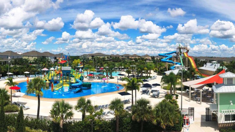 The Encore Resort Water Park and Clubhouse.