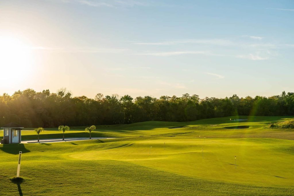 Golf course view at The Bear’s Den Resort.