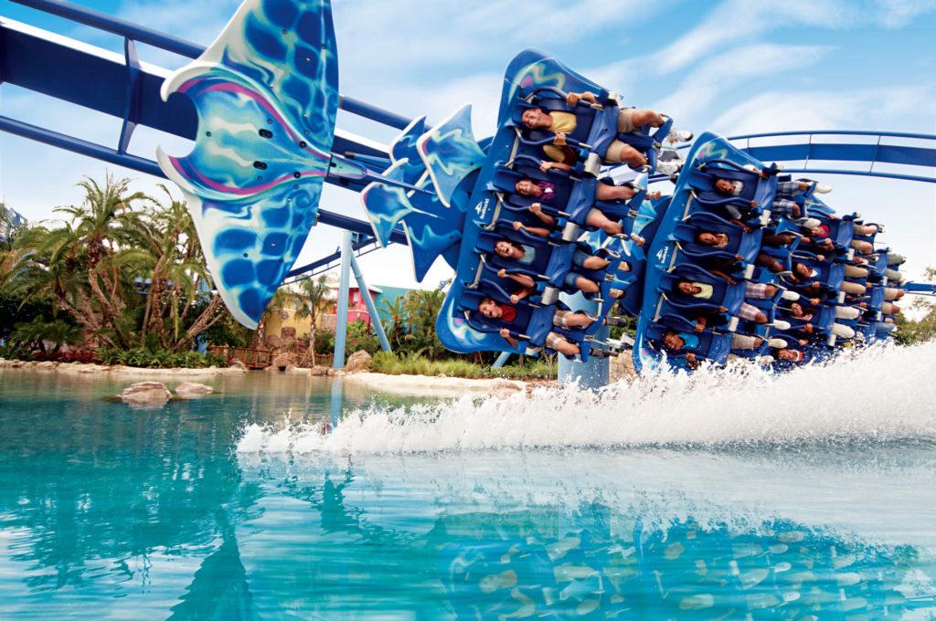 SeaWorld Orlando’s Manta roller coaster.