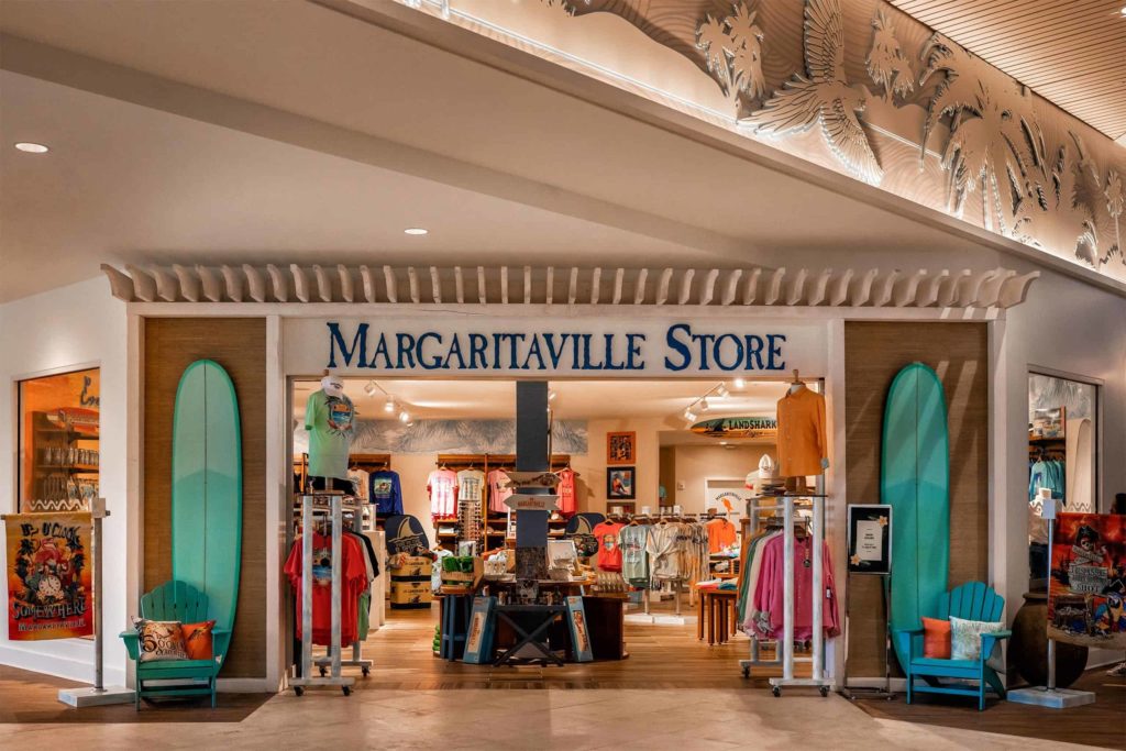 La entrada de la tienda Margaritaville en Margaritaville Resort Orlando.
