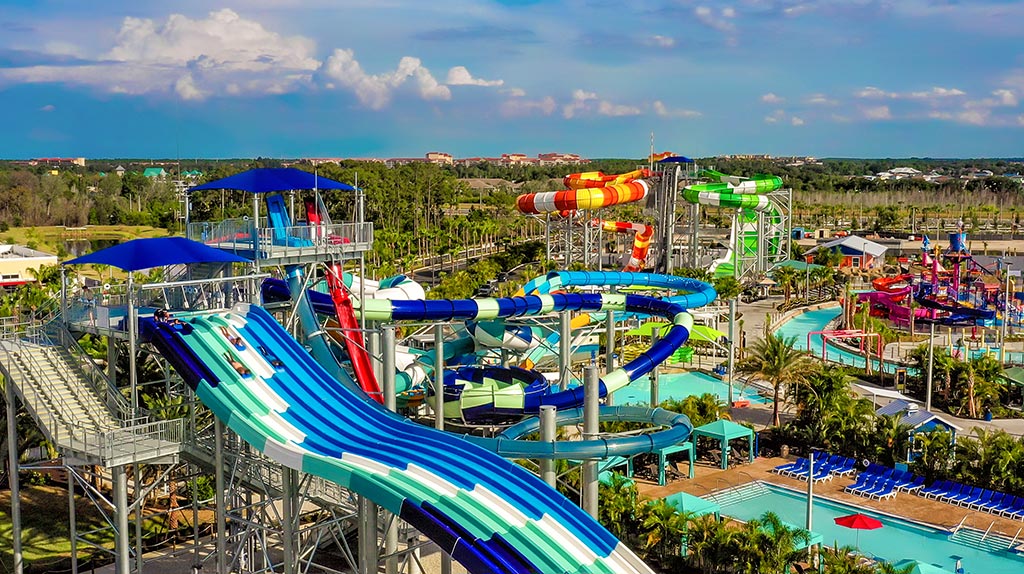 Island H2O Water Park slides.