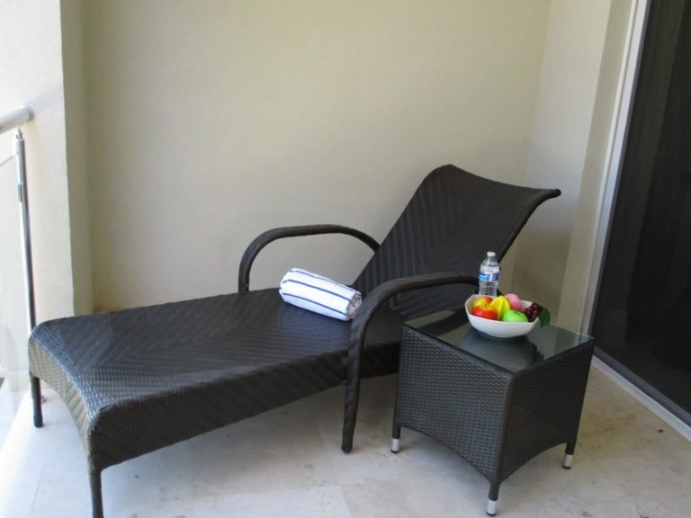 Balcony lounge chair: Premium 1 Bedroom Suite at The Atrium Resort