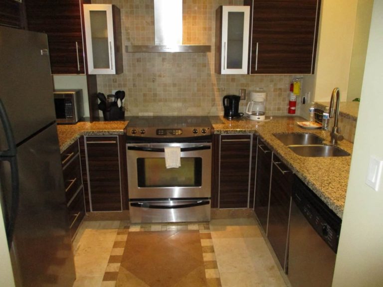 Full kitchen with oven range: 3 Bedroom Penthouse at The Atrium Resort