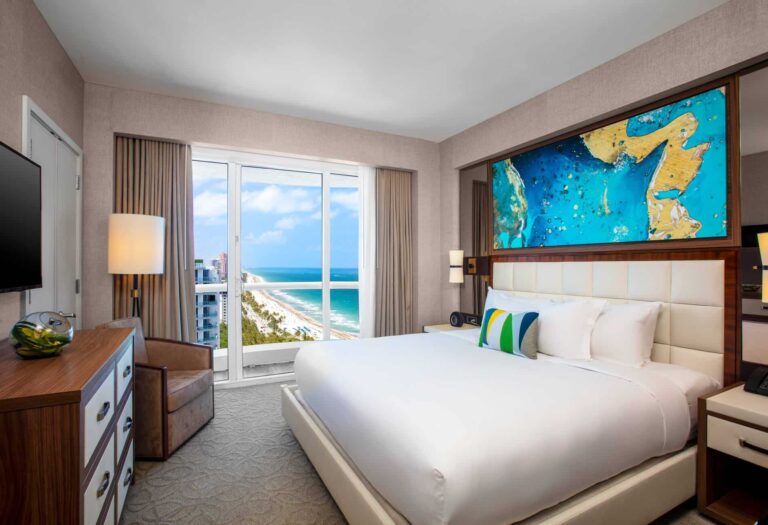 One Bedroom Suite with partial ocean view