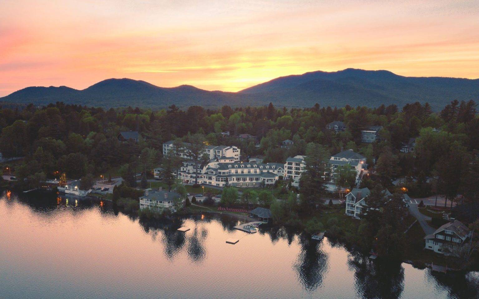 Ariel view of Mirror Lake Inn Resort & Spa