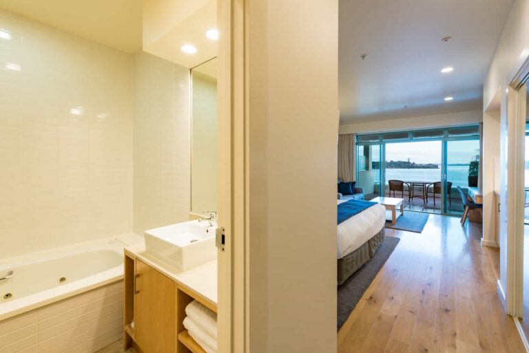 Spa Studio suite bathroom with spa bath