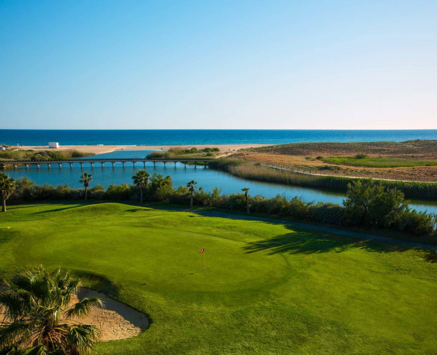Salgados Golf Course overlooking the beach.