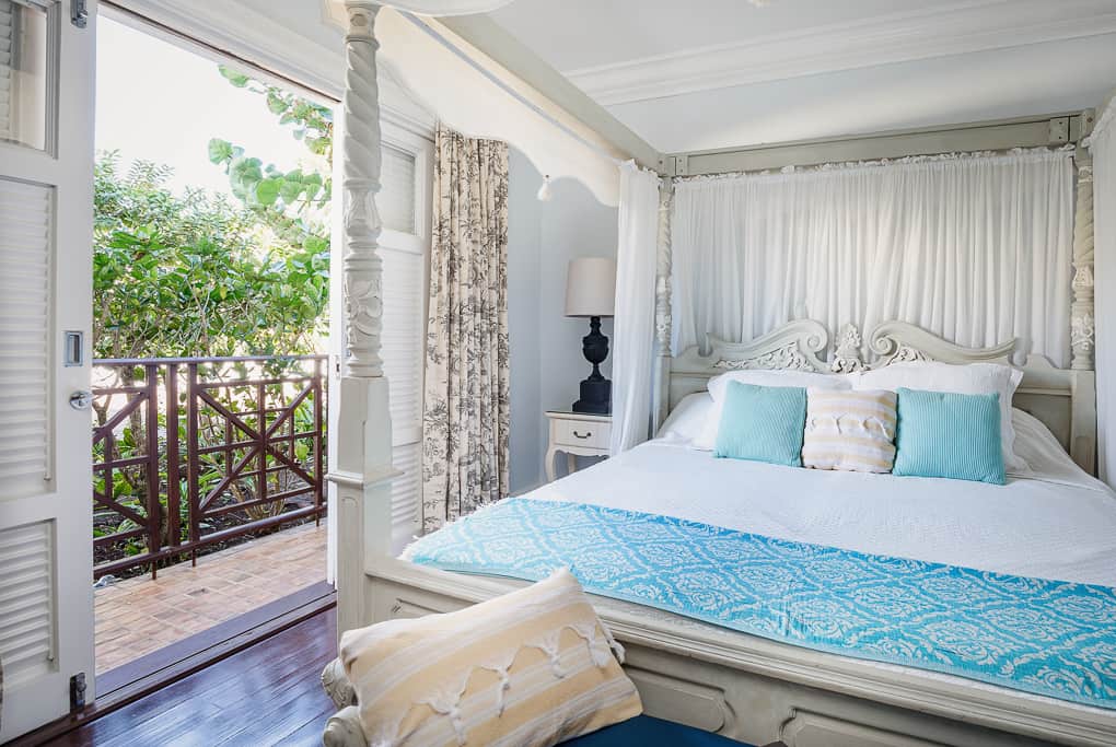 Bedroom view in villa at Cap Cove