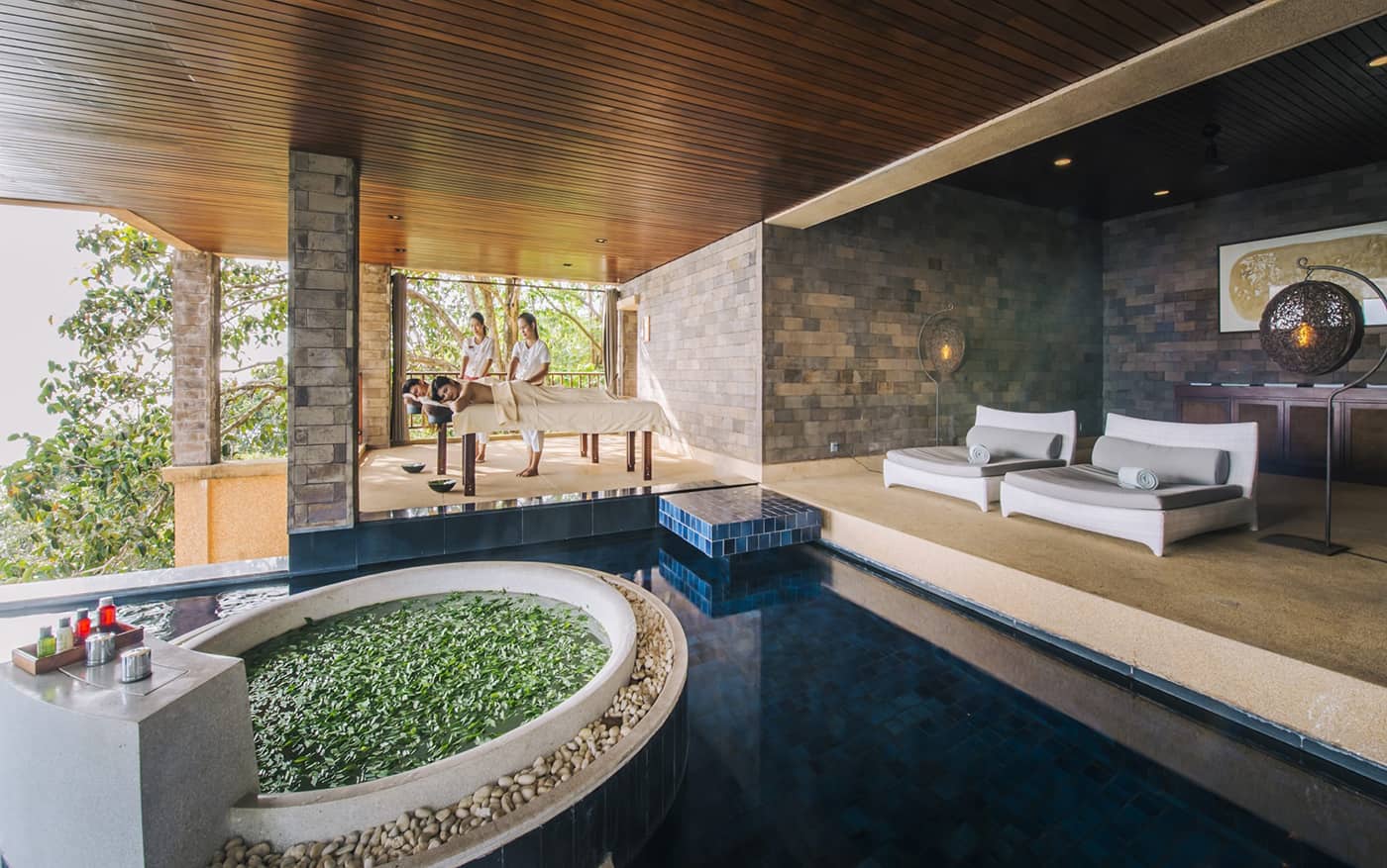 View of the Spa Pool suite at the Paresa Resort