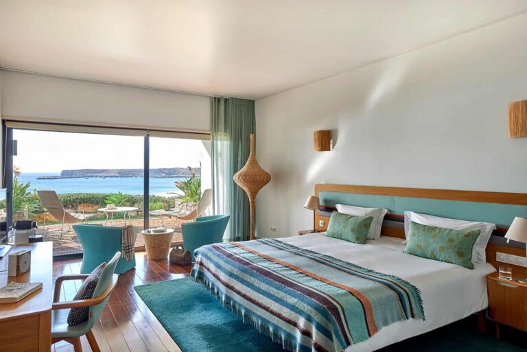 Beach Room king bed with beach view
