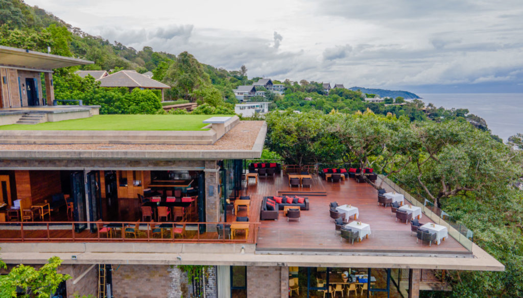 Birdseye view of Talung Thai Restaurant at the Paresa Resort