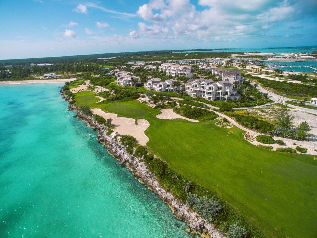 Grand Isle Resort vista aérea del campo de golf