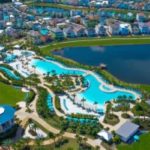 Aerial view of Margaritaville Resort Orlando Hotel & Cottages.