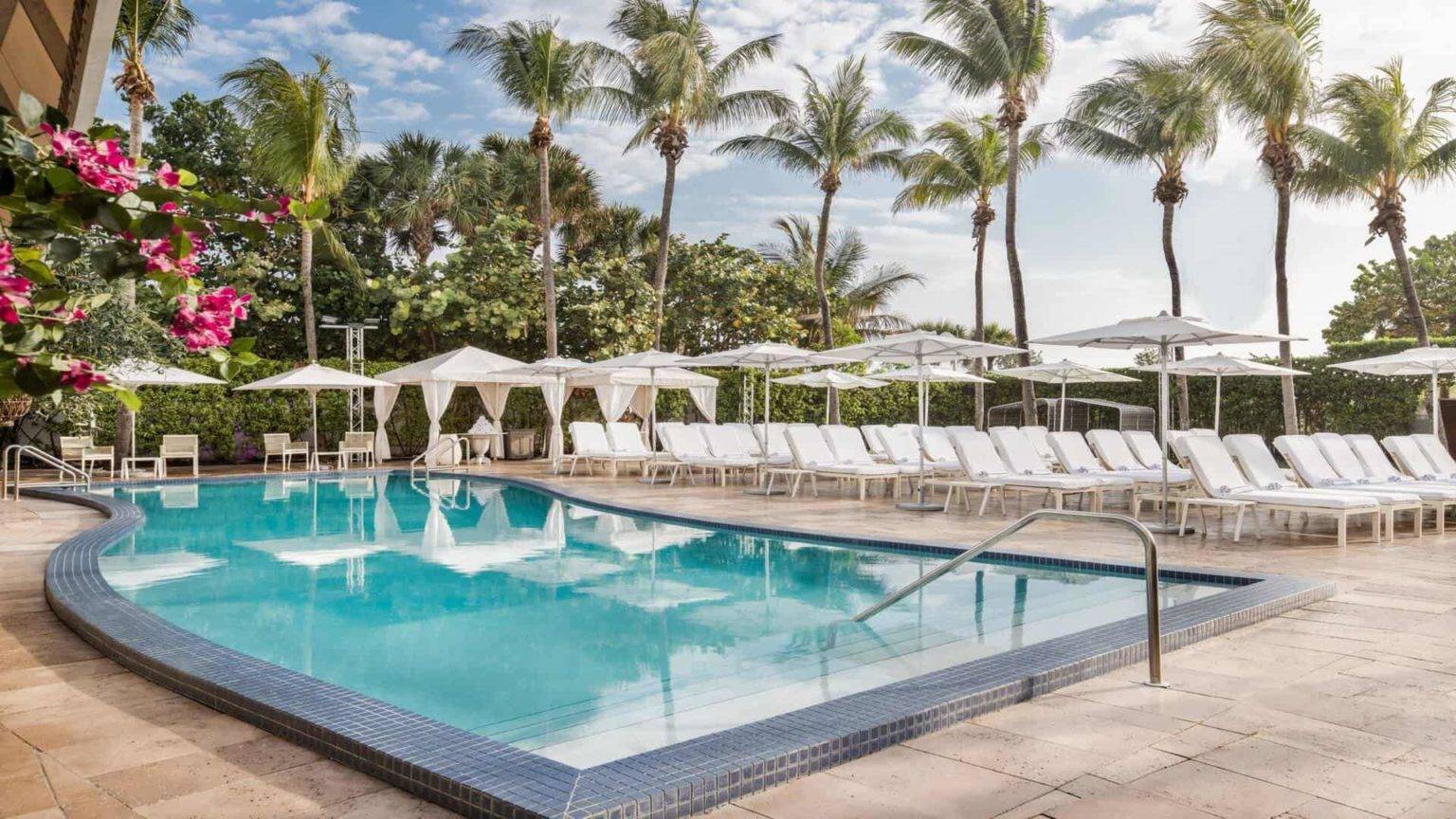 Outdoor pool at Bentley Miami/South Beach.