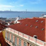 Overhead view of Lisbon, Portugal from Martinhal Chiado