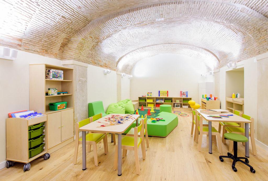 Kid's play and craft area for the Martinhal Chiado Kid's Club