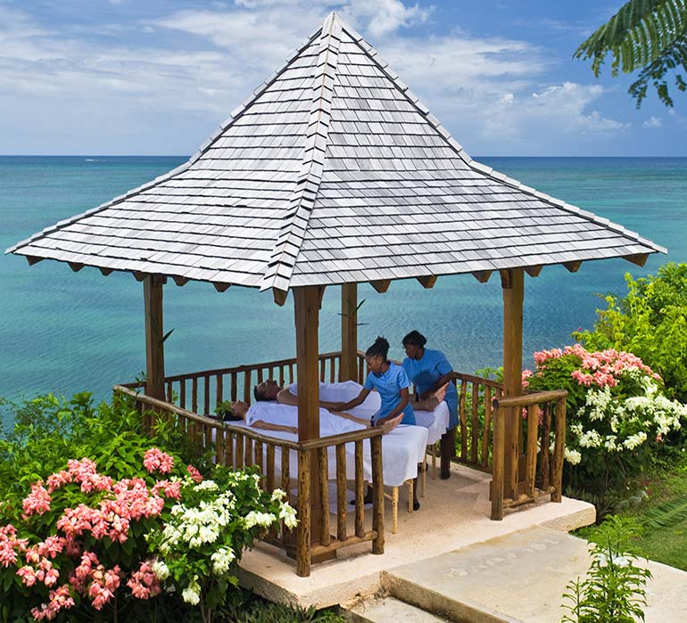 Calabash Cove couples massage by the beach