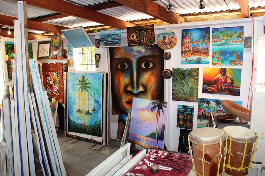 Art gallery in Placencia Village