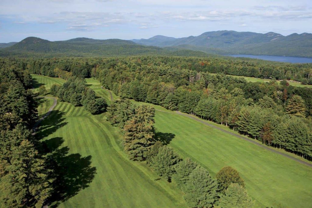 Vista aérea del campo de golf de Sagamore