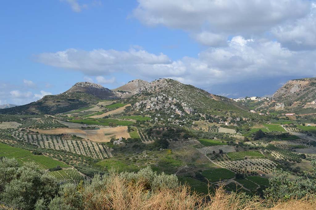 Vistas a la montaña en Creta, Grecia