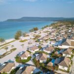 The Royal Sands Koh Rong aerial view of beachfront villas