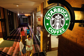 Signo de Starbucks en Atlantis Paradise Island