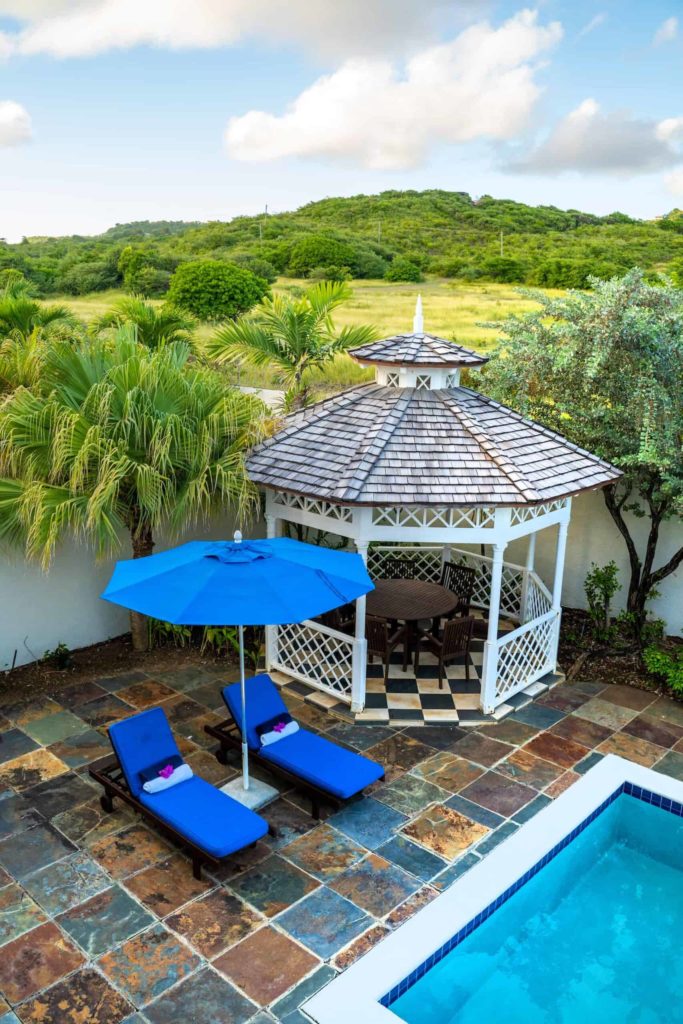 4 Bedroom Villa: Private outdoor pool and covered gazebo