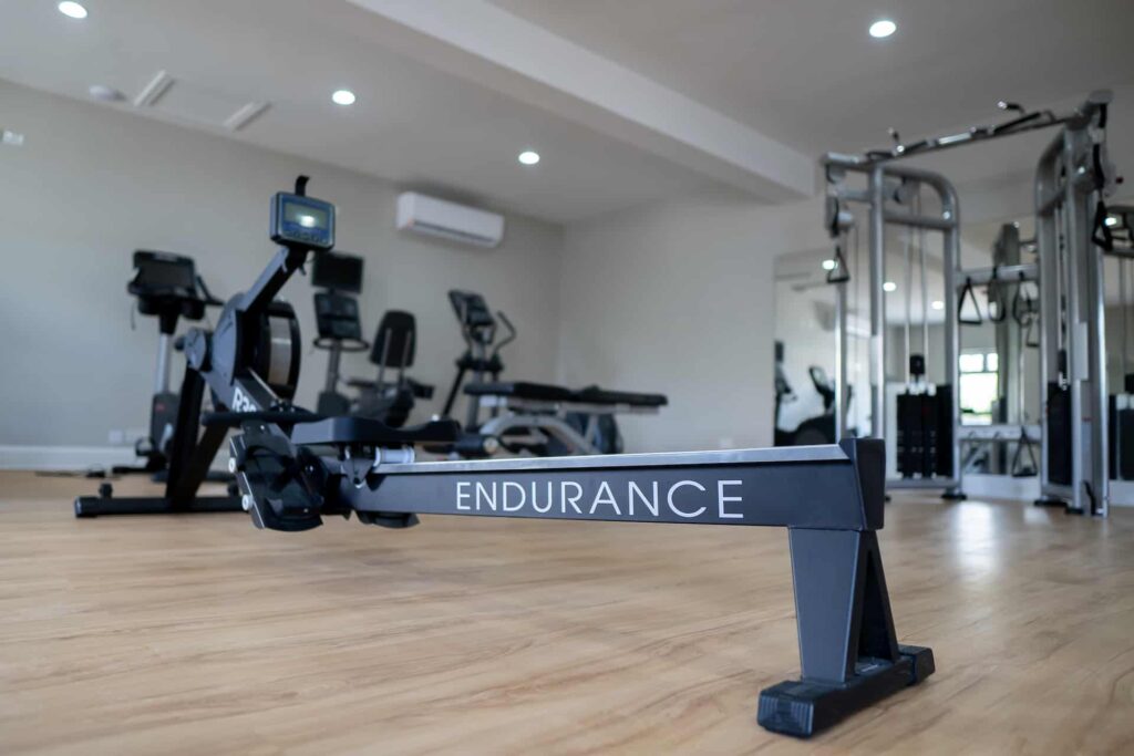 Endurance equipment in the Cap Cove Resort fitness center