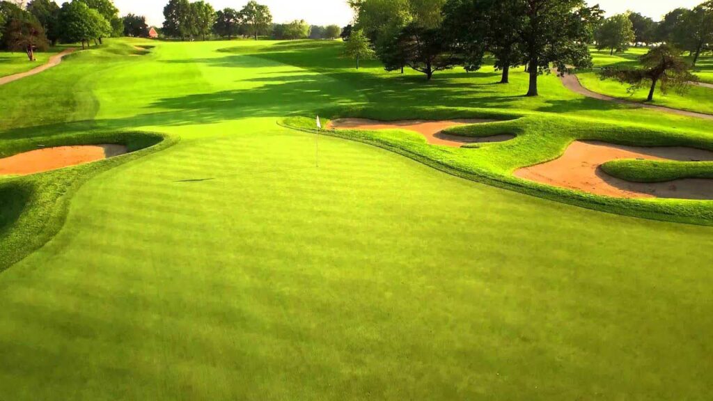 Golfplatz grün am Dubsdread Golf Course in Orlando, Florida