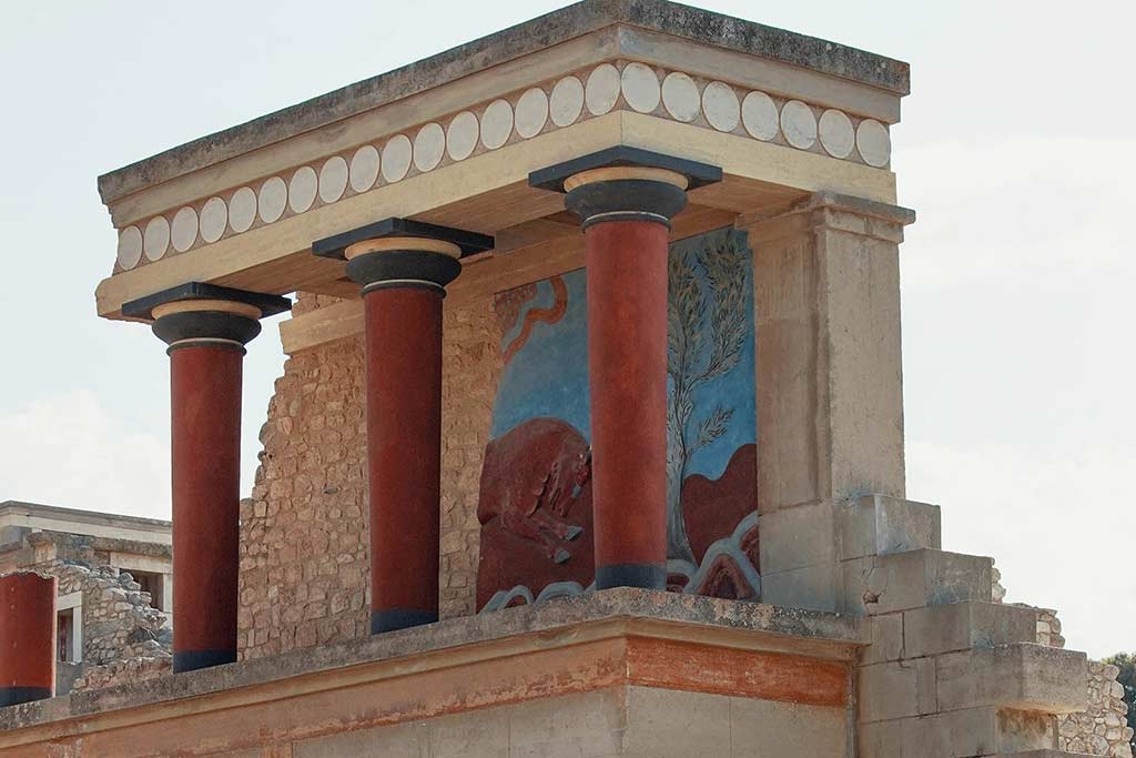 Palace of Knossos in Crete, Greece