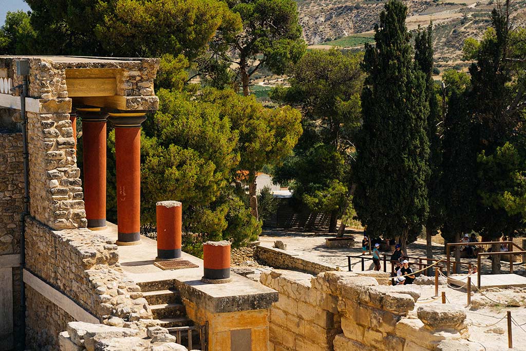 Palacio de Knossos en Creta, Grecia
