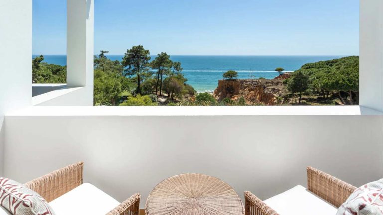 Pine Cliffs Resort - Deluxe Room balcony overlooking the ocean