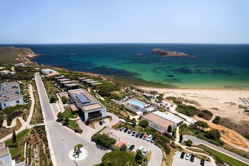 Aerial view of the Martinhal Sagres resort