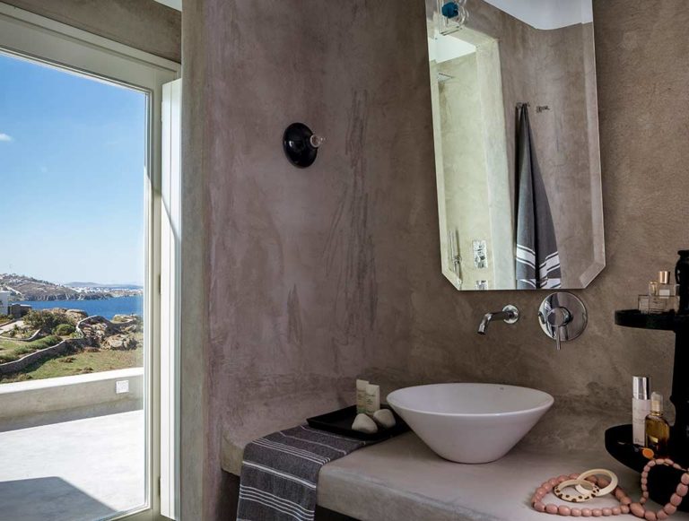 Boheme Mykonos - Honeymoon Suite bathroom vanity