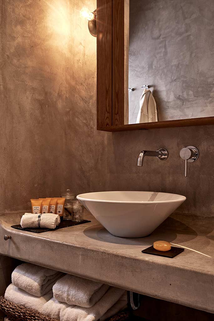 Boheme Mykonos - Sea View Suite bathroom vanity