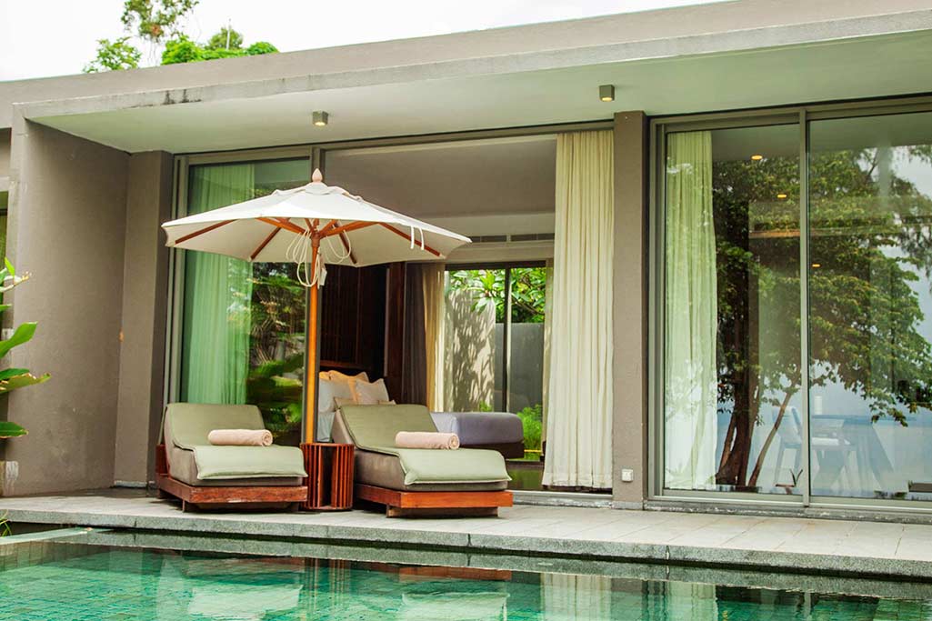 Koh Russey Villas & Resort Villa de 1 dormitorio frente a la playa con patio, piscina y tumbonas