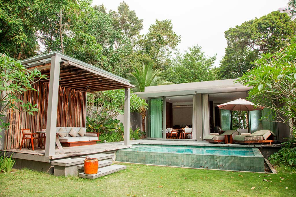 Koh Russey Villas & Resort 1 Bedroom Double View Villa private pool, patio, and cabana