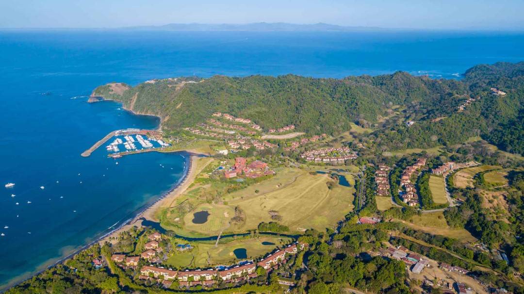 Aerial view of Los Sueños Resort & Marina on Herradura Bay, Costa Rica