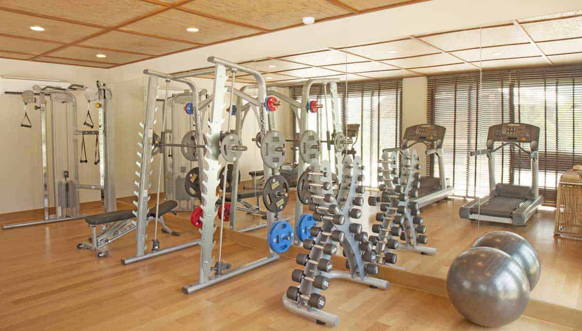 Gym equipment at the Royal Sands Koh Rong fitness center