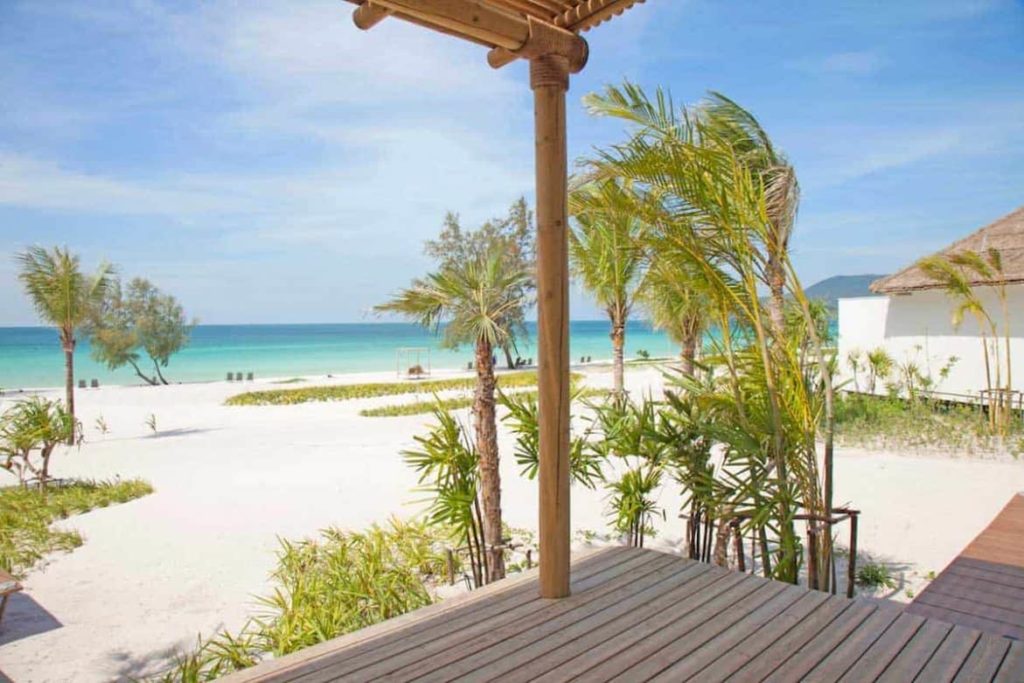 إطلالة على المحيط من شرفة Ocean View Villa في Royal Sands Koh Rong