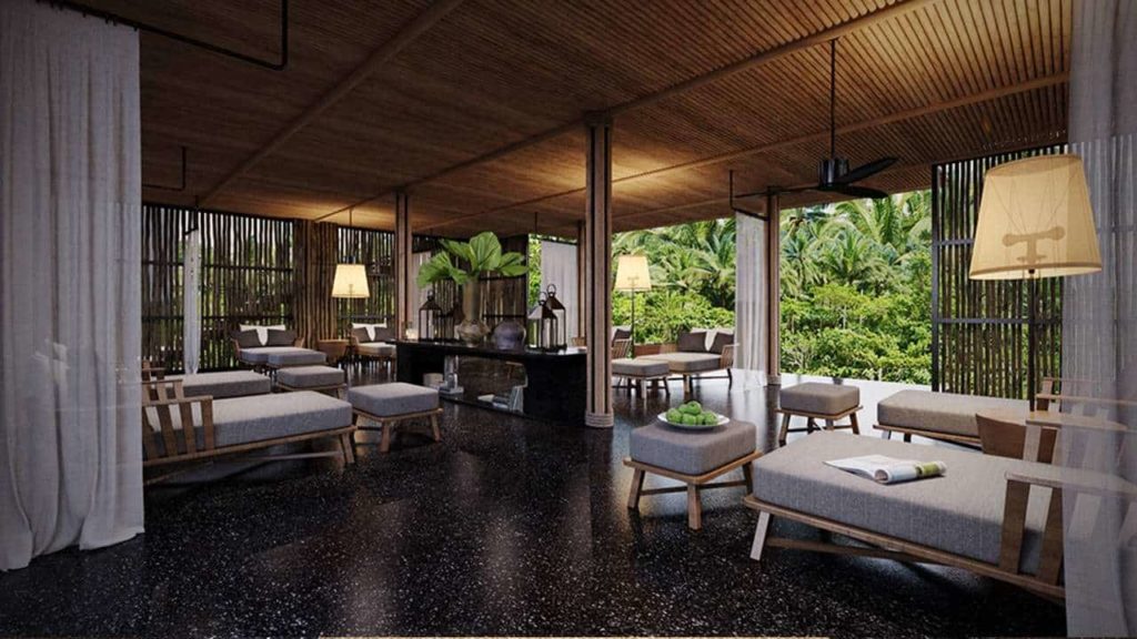 Sala de estar al aire libre en el Spa | Royal Sands Koh Rong
