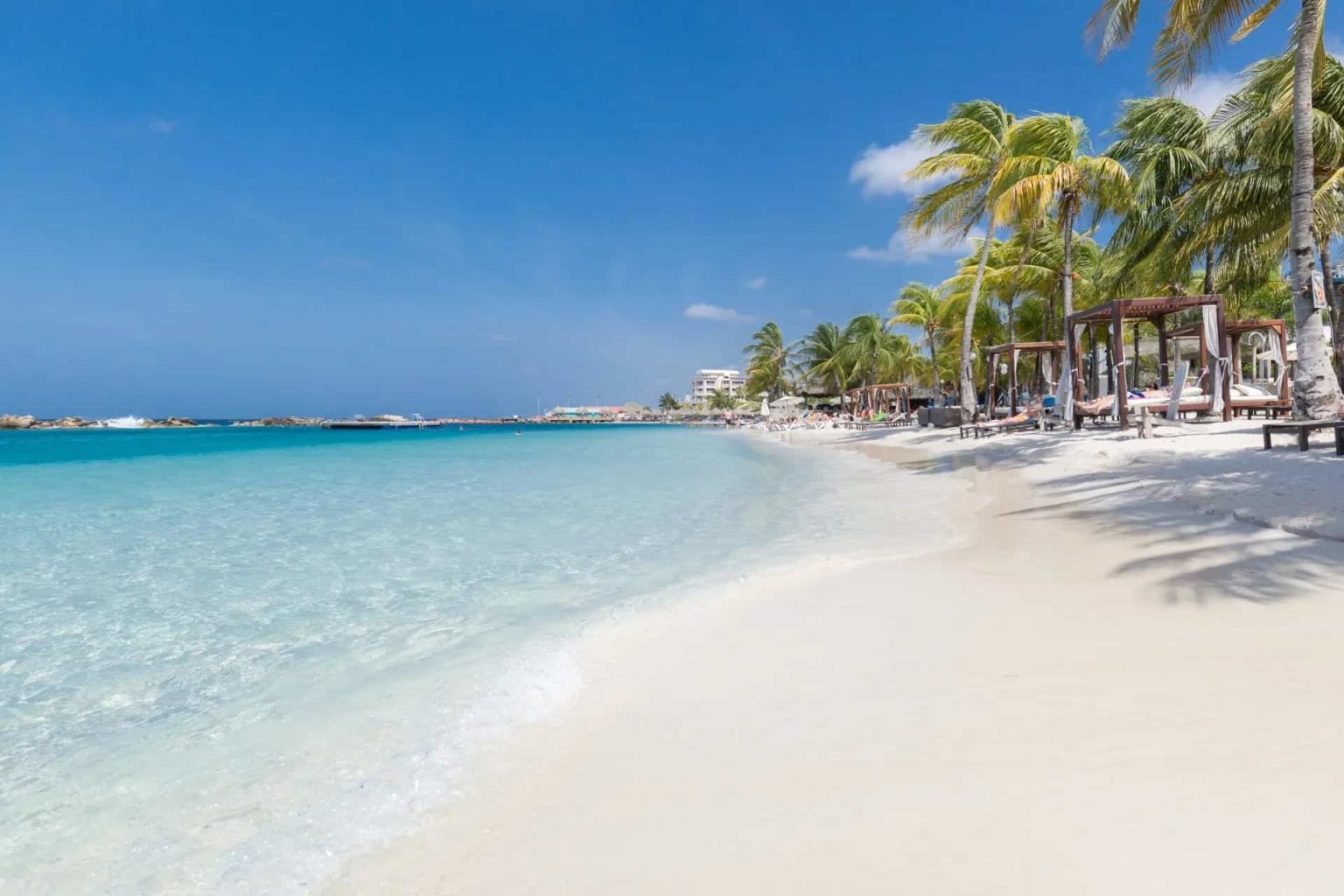 Clear, Caribbean beach near Acoya Curaçao Resort