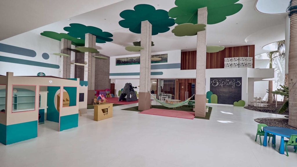 Zona de juegos interior del Baobab Suites Kids Club