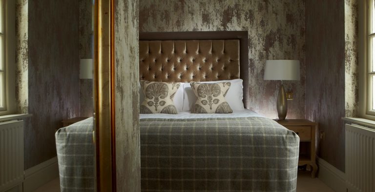 Classic Room king bed at Brockencote Hall