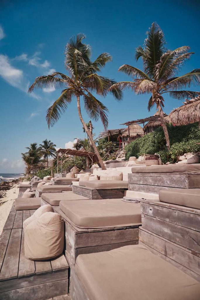 Sun theater terraced deck at the Playa Solar Beach Club | Papaya Playa Project