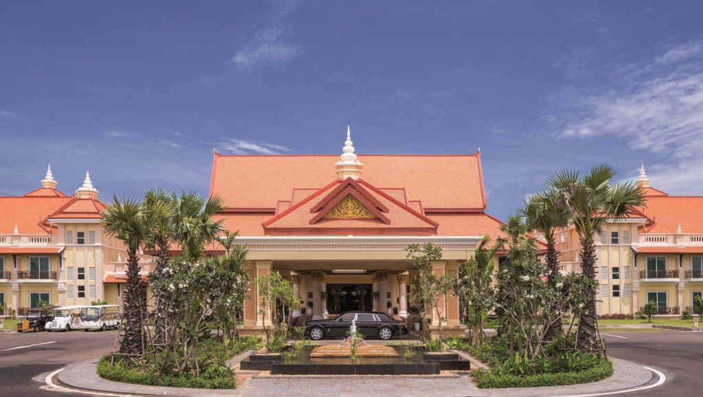Äußeres des Haupteingangs des Sokha Siem Reap Resorts