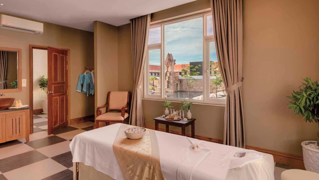 Massage treatment room at the Sokha Siem Reap Resort Spa