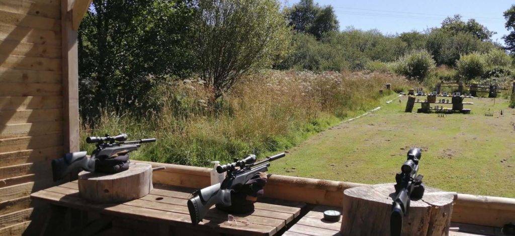 Air rifle shooting activity at Bovey Castle