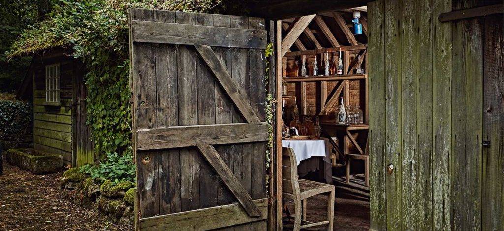 Cider and gin making barn at Bovey Castle