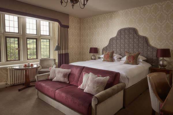 Valley Room - Bedroom with king bed, sitting area, and workstation | Bovey Castle